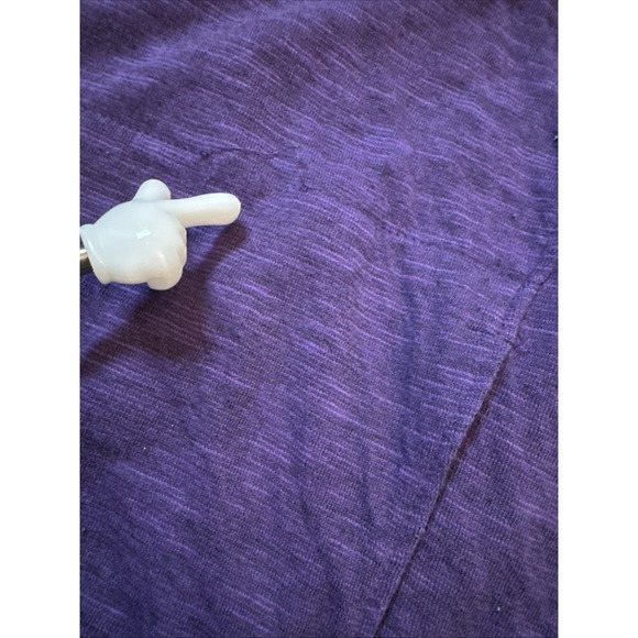 Lucy Hooded Half Zip Sweatshirt Y2K M Purple Reign Gym Yoga Kangaroo Pockets - Picture 10 of 10